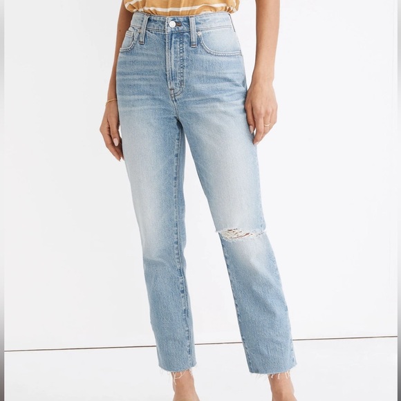 Madewell Denim - Madewell Curvy Perfect Vintage Jeans Coney Wash Destroyed Edition Size 32 R2